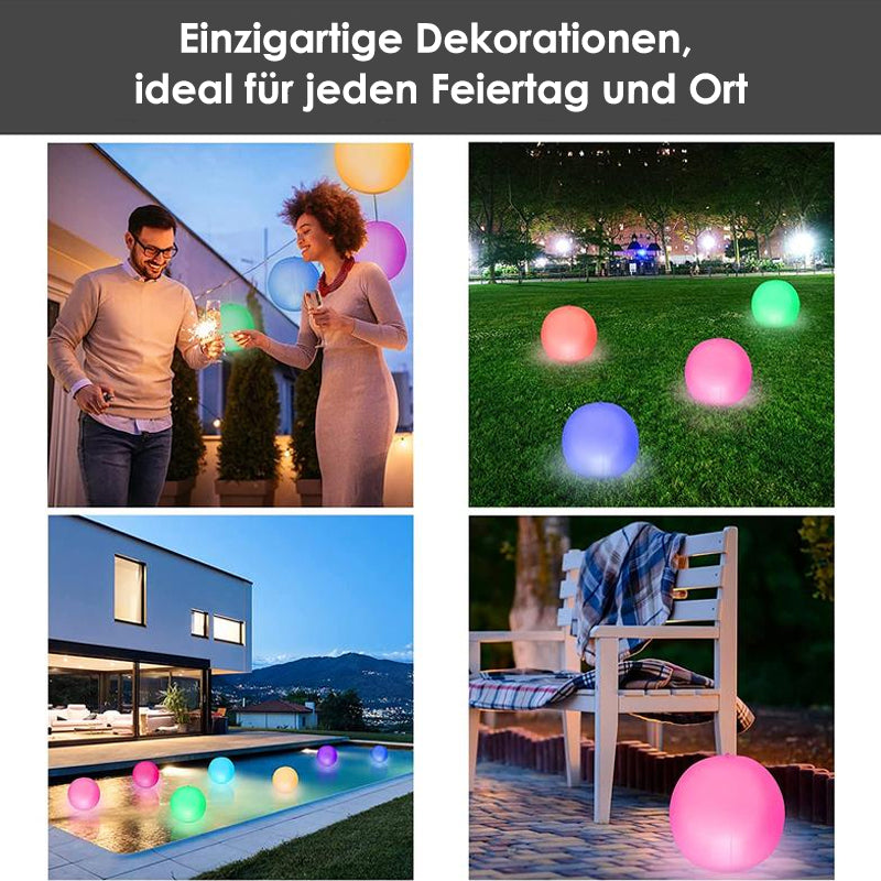 PoolBall™ 16 Farben leuchtendes Wasserball-LED-Licht