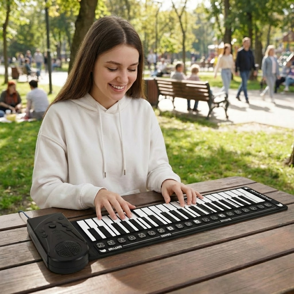 Roll-A-Piano™ - Zusammenklappbares elektronisches Klavier