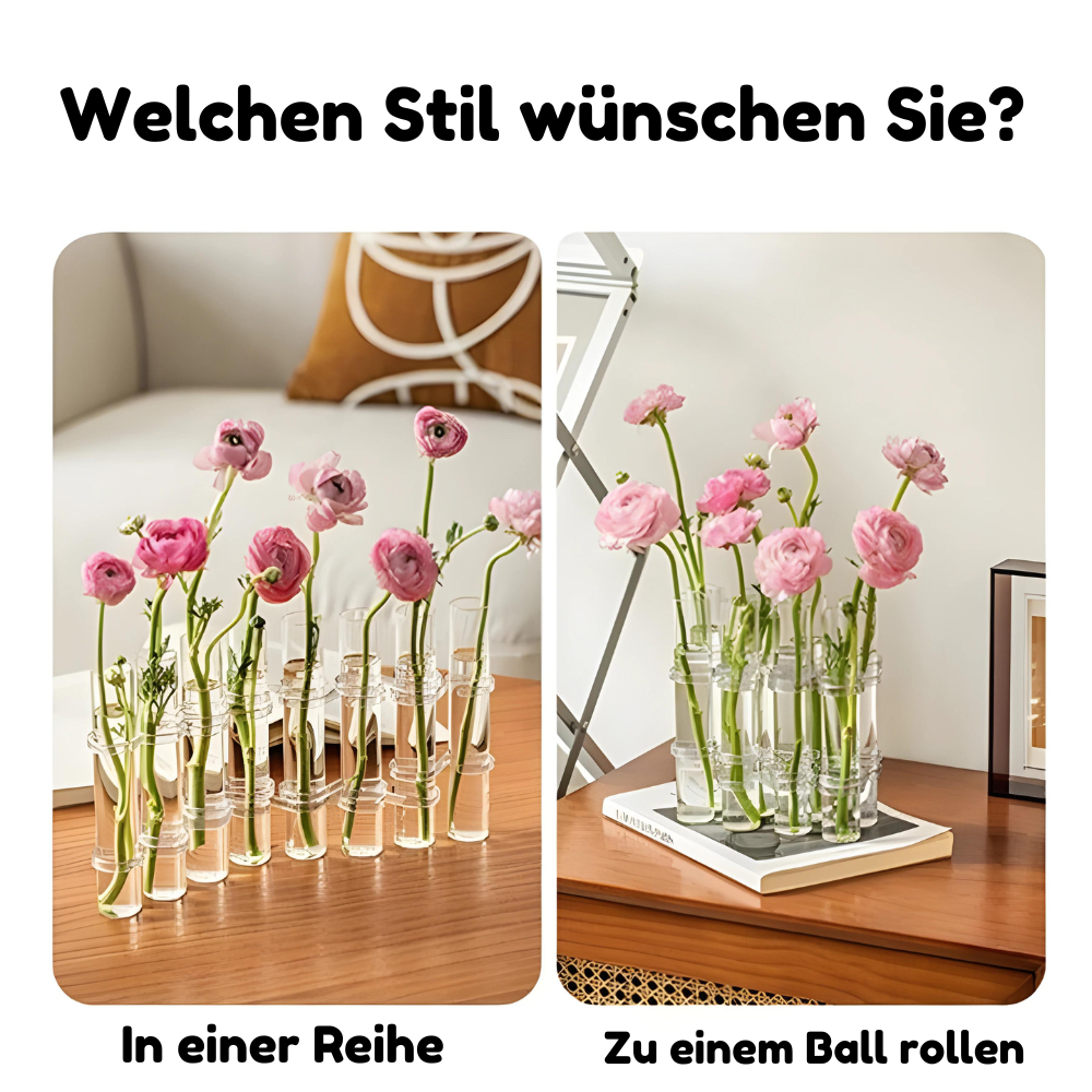 TwistTulip™ - Scharnierblumen-Glasvase