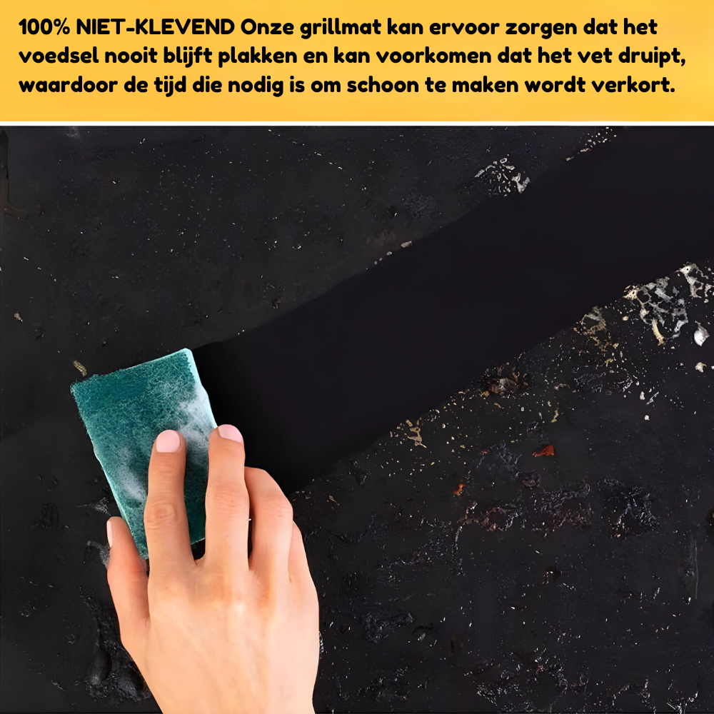 BBQShield™ - Wiederverwendbare Antihaft-Grillmatte