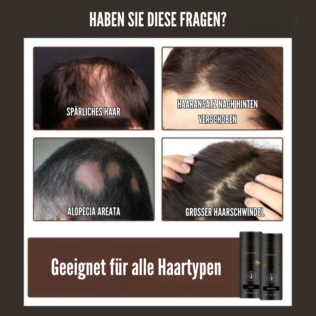 HairLuxe™ Haarfaserpulver