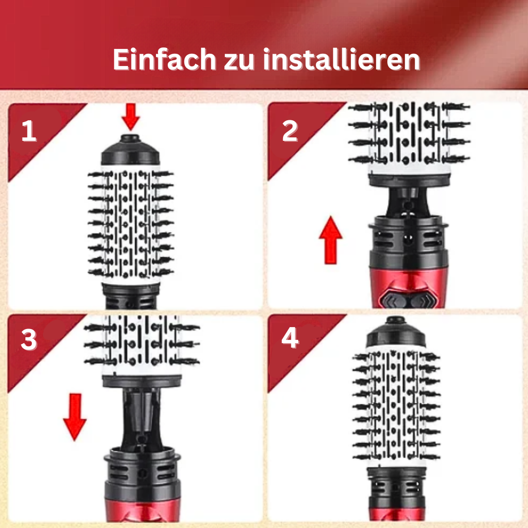 AirGlam™ - 3-in-1 Rotierender Haarglätter und Styler (für alle Haartypen)