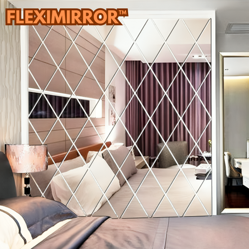 FlexiMirror™ - Diamant-Spiegelaufkleber Set (17 Stück)