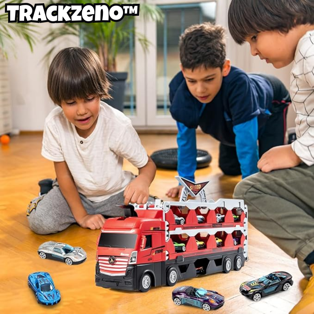 Trackzeno™ - Klappbarer Autotransporter LKW Spielzeug