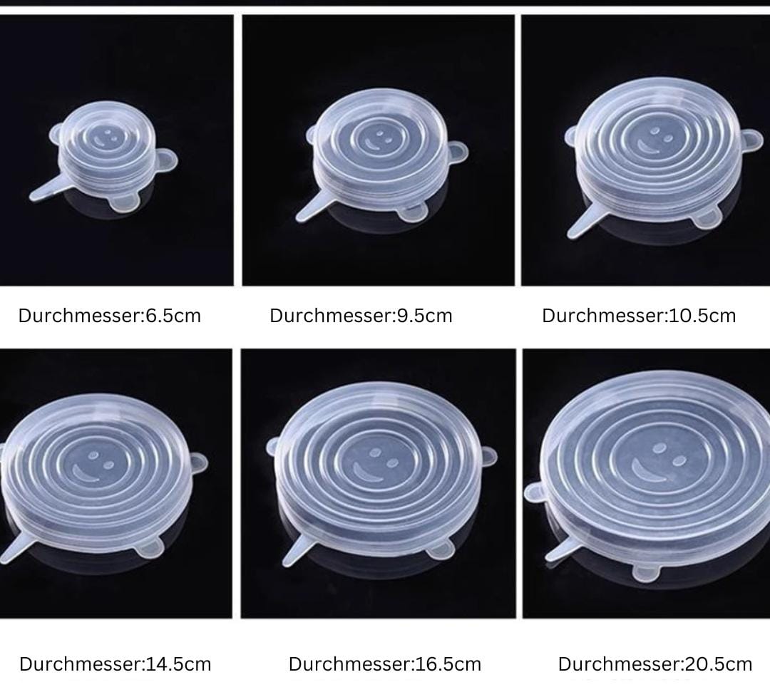Leqer™ - Silikon-dehnbare Deckel (6 Stücke)