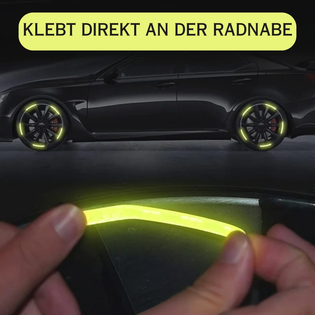 Stipo™ - Reflektierende Streifen für Autoreifen