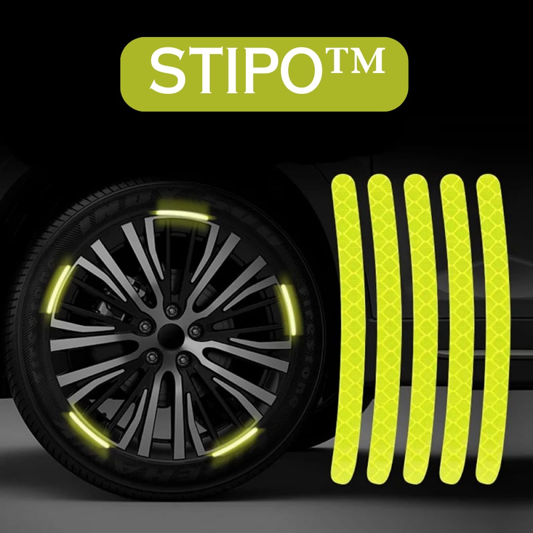 Stipo™ - Reflektierende Streifen für Autoreifen