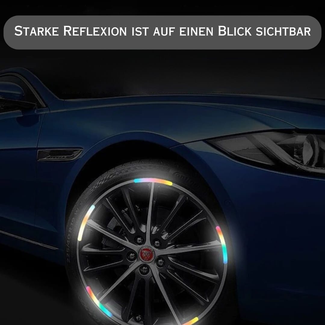 Stipo™ - Reflektierende Streifen für Autoreifen