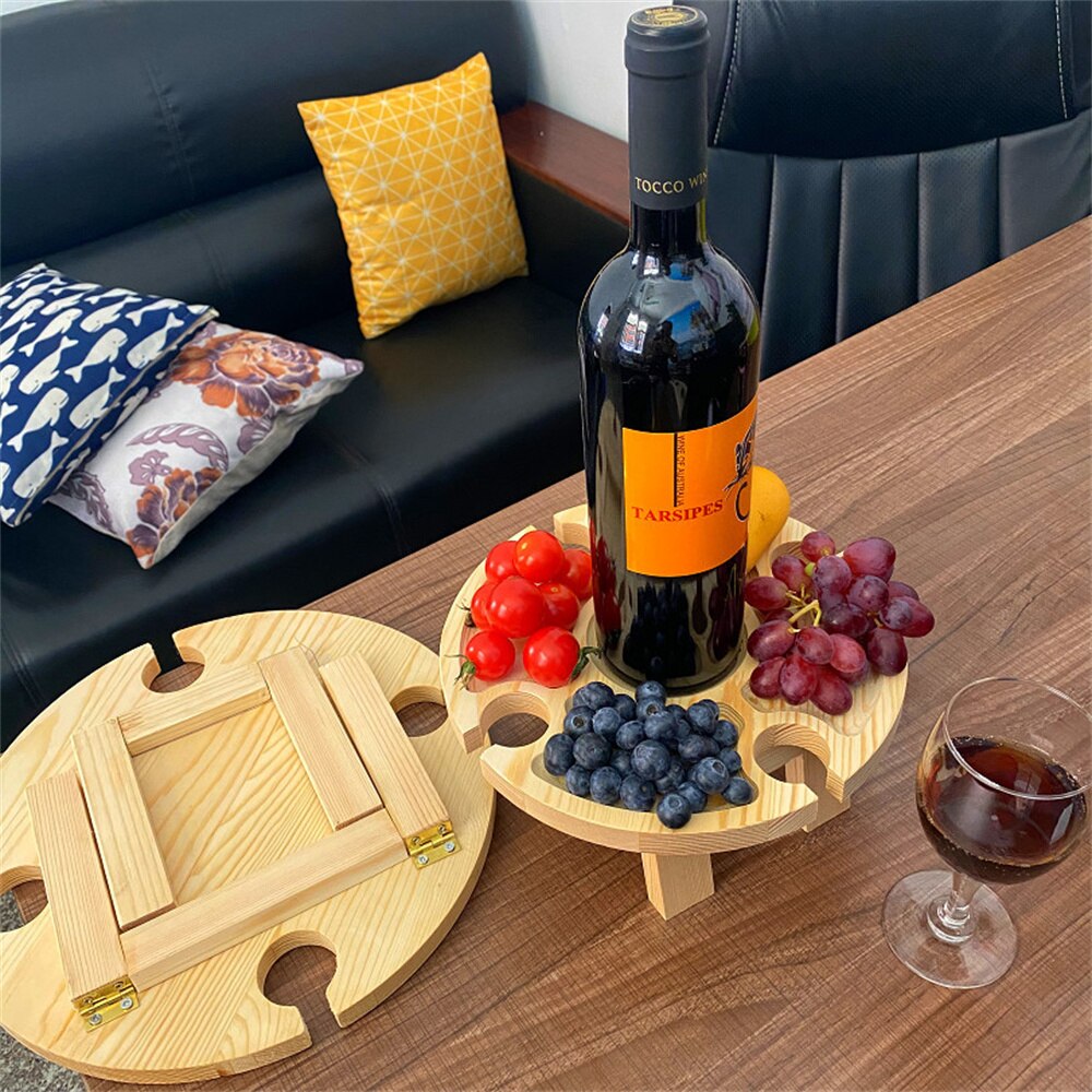 Wodo™ - Tragbarer Weintisch aus Holz