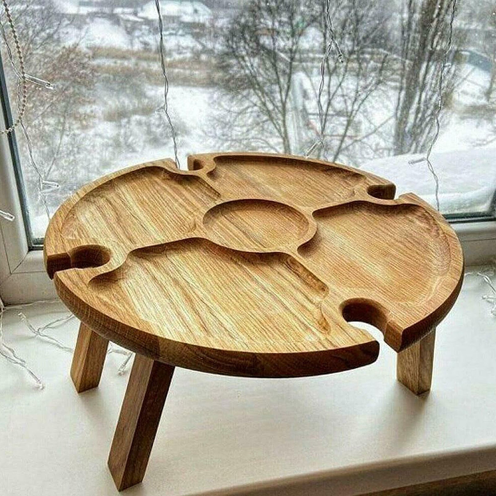 Wodo™ - Tragbarer Weintisch aus Holz