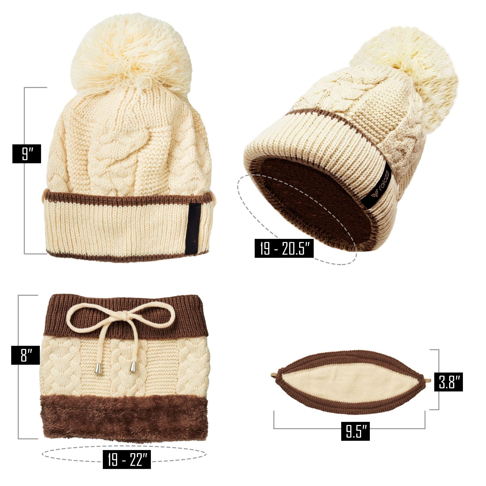 Cozywear™️ I 3 in 1 Winterset (Maske, Mütze, Schal)