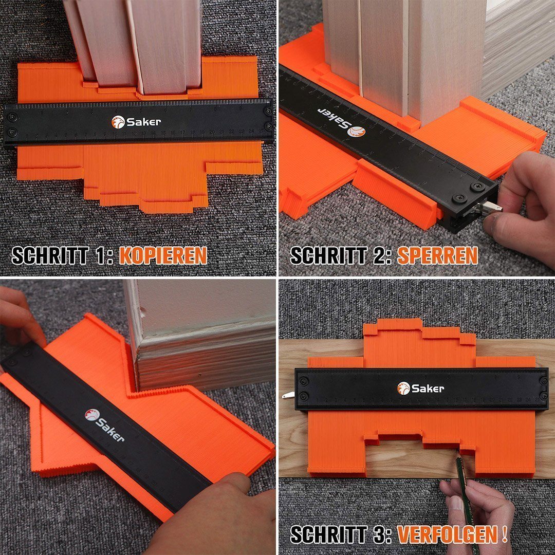 Saker™ Konturenlehre Kontur-Vervielfältigungslehre mit Schloss