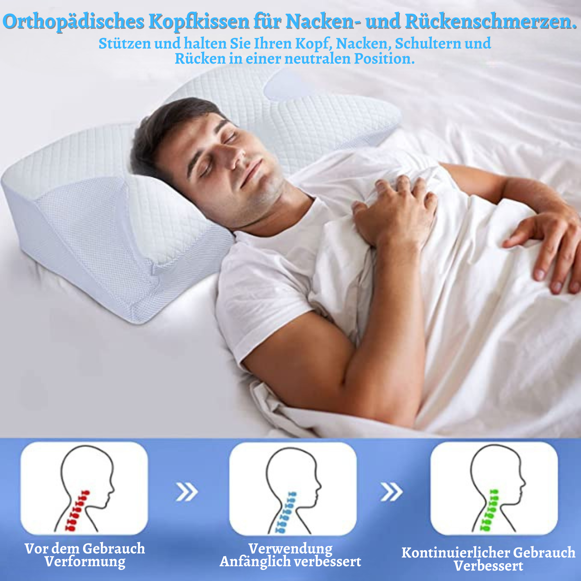 Ortho Pillow™️ I Orthopädisches Schlafkissen