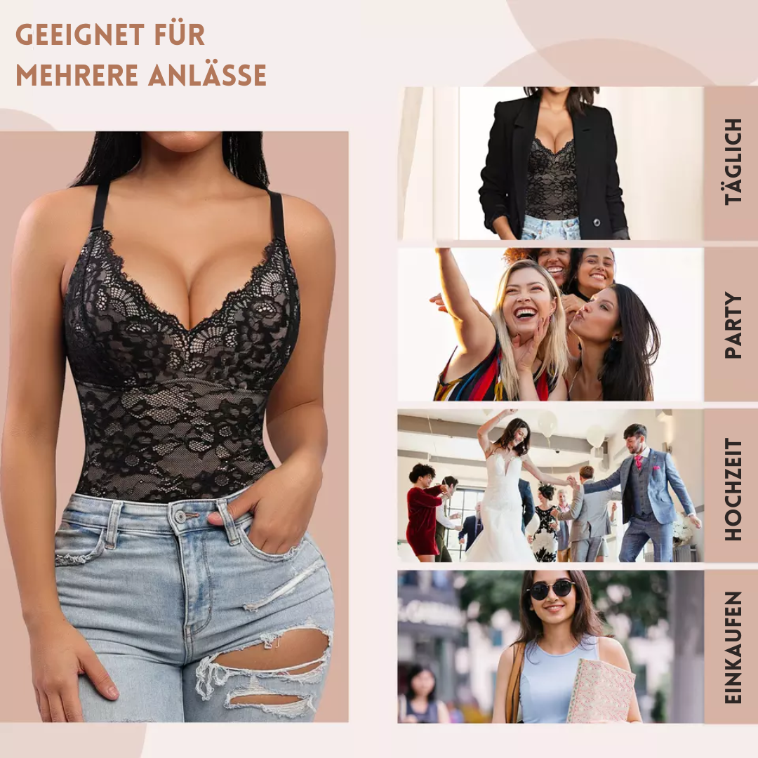 AllureSuit™ Spitzen Bauch Körperanzug