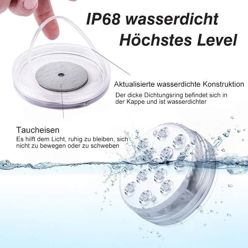 PoolBright™ LED-Tauchlicht mit Fernbedienung für den Pool