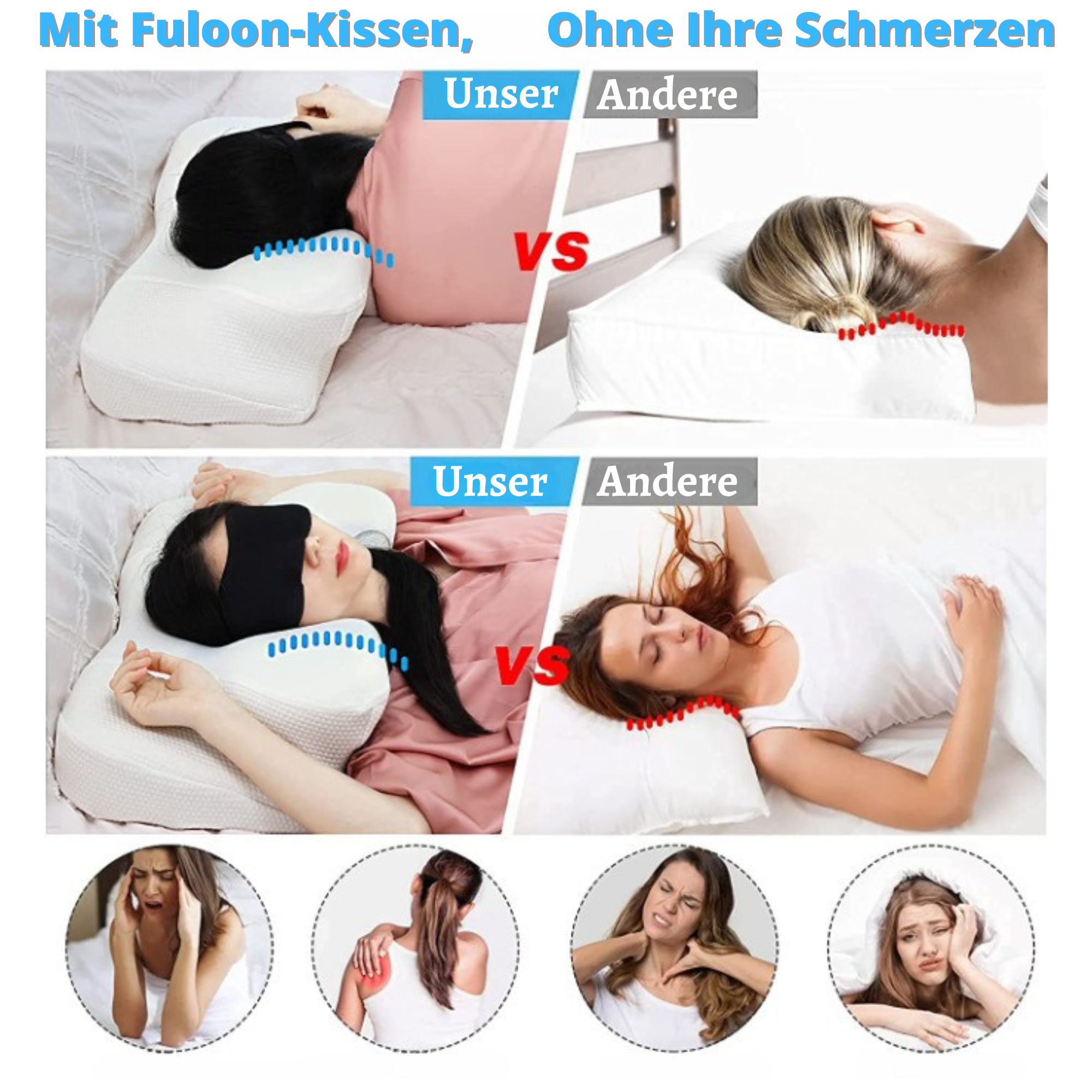 Ortho Pillow™️ I Orthopädisches Schlafkissen