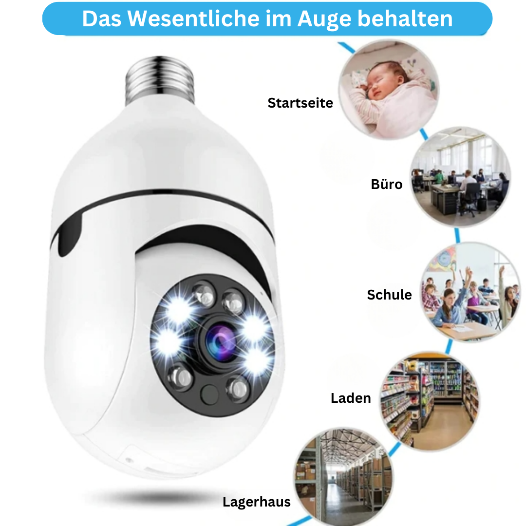 SpyBulb™ Sicherheit Wifi Glühbirne Kamera