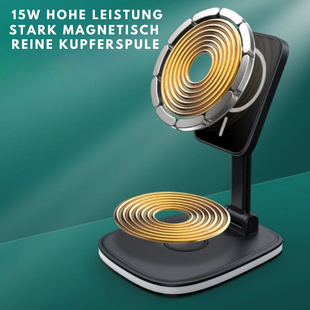 Power Hub™ 3-in-1 Magnetisch faltbares kabelloses Ladegerät