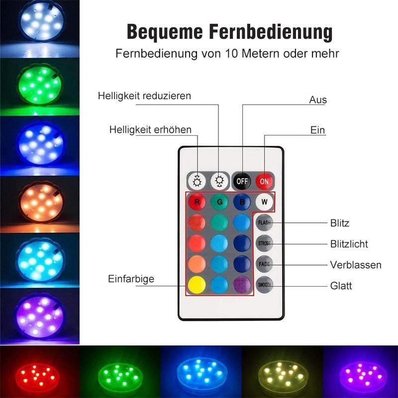 PoolBright™ LED-Tauchlicht mit Fernbedienung für den Pool