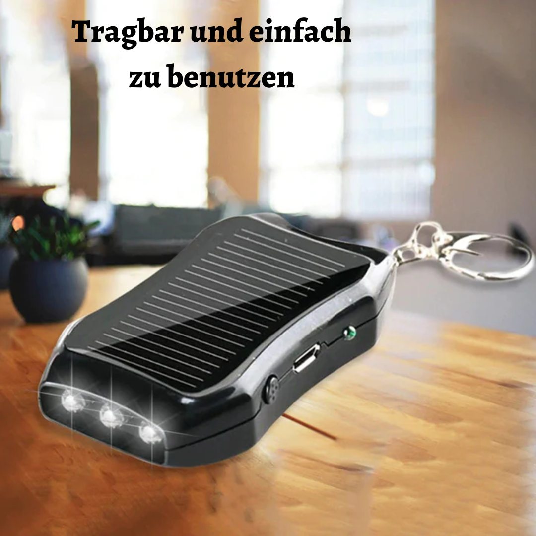 SolarPulse™ Schlüsselanhänger Solarstrombank