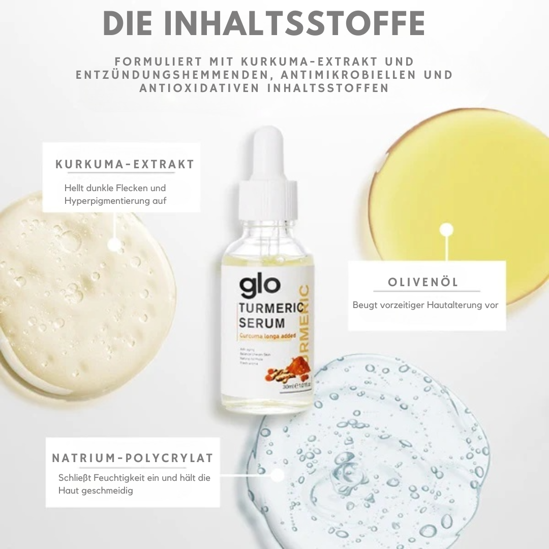 Glo™ Kurkuma Serum zur Korrektur dunkler Flecken (1+1 GRATIS)