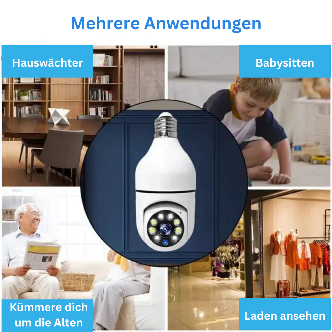 SpyBulb™ Sicherheit Wifi Glühbirne Kamera