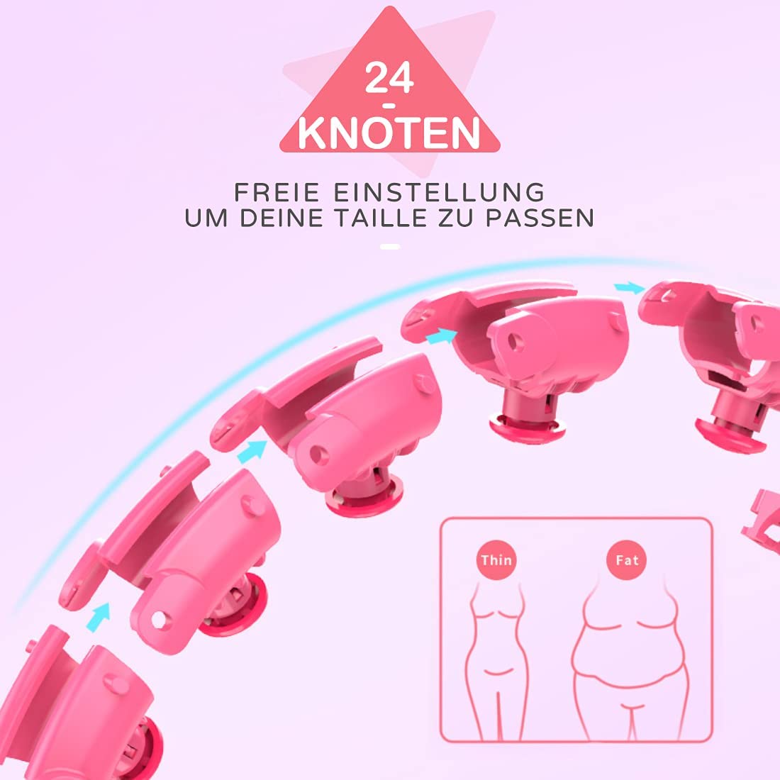 Hula Fit™ - Gewichteter Smart Hula Hoop Reifen