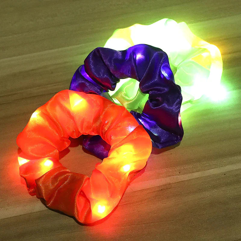 GlowyBand™ LED leuchtende Haargummis | 1+1 GRATIS