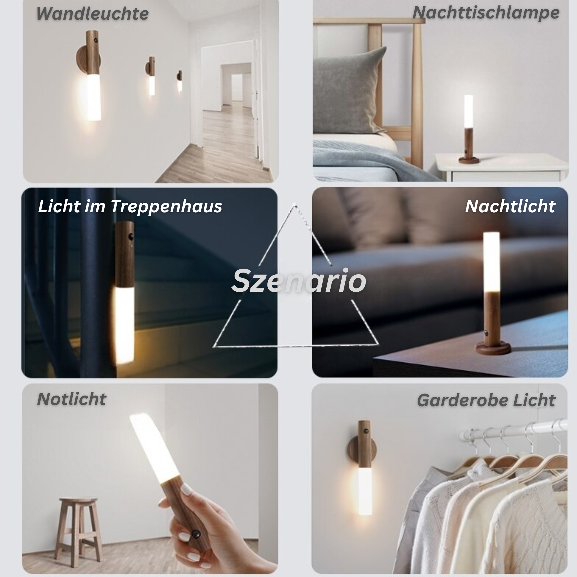 Lumiwood™️ I Kabellose LED-Wandleuchte