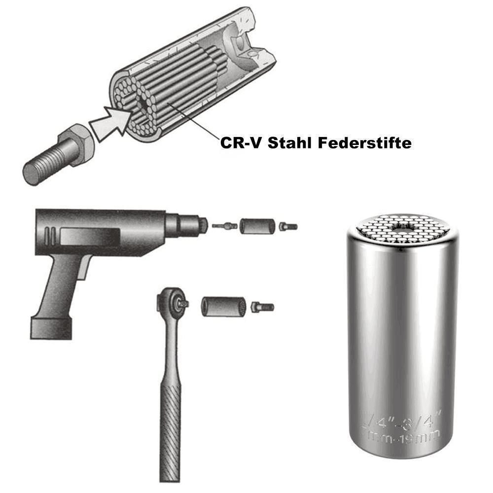 Universal Socket™ Mehrfunktionaler Super-Steckschlüssel