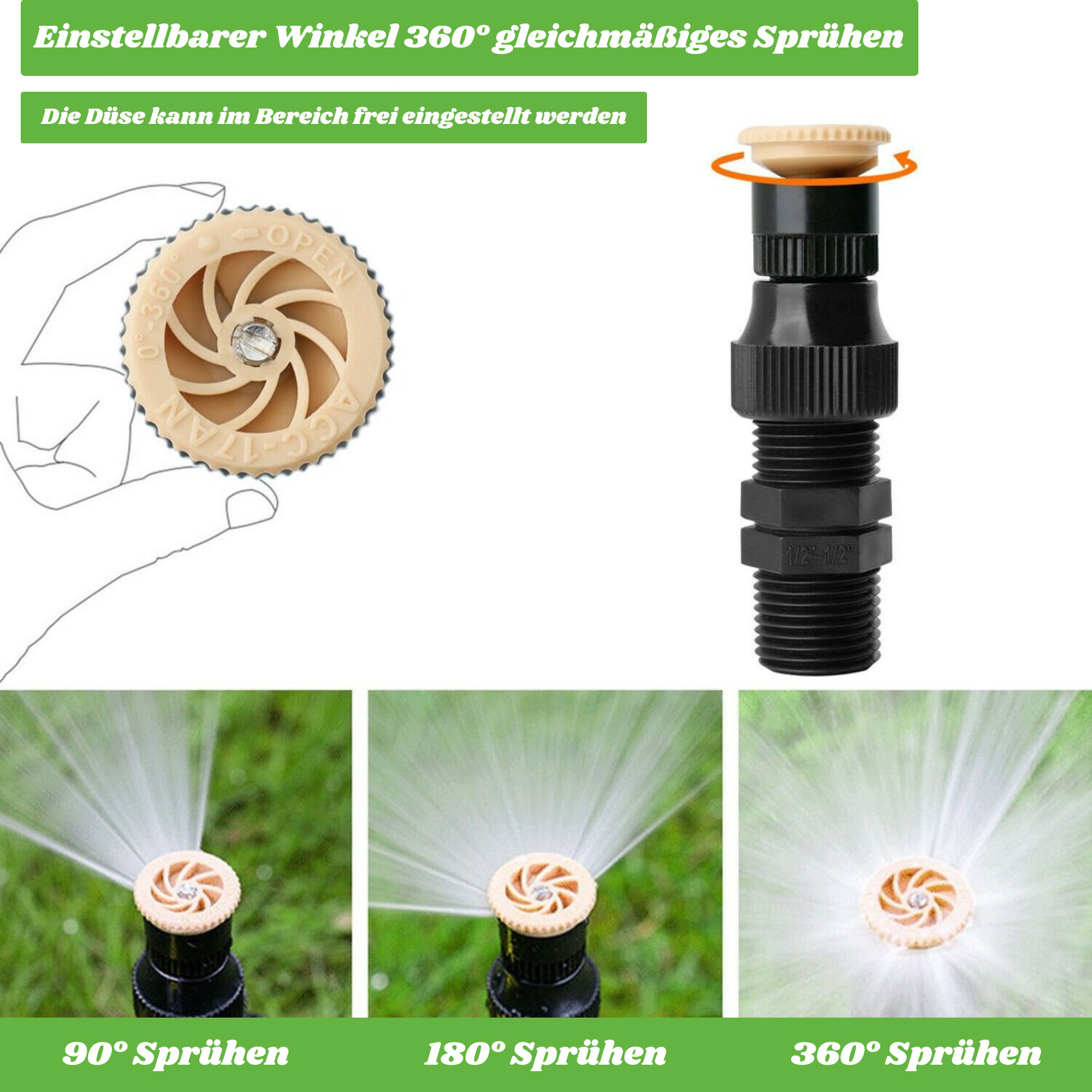 Pivot Sprinkler™️ I 360-Grad-Garten-Sprinkler (1+1 GRATIS)