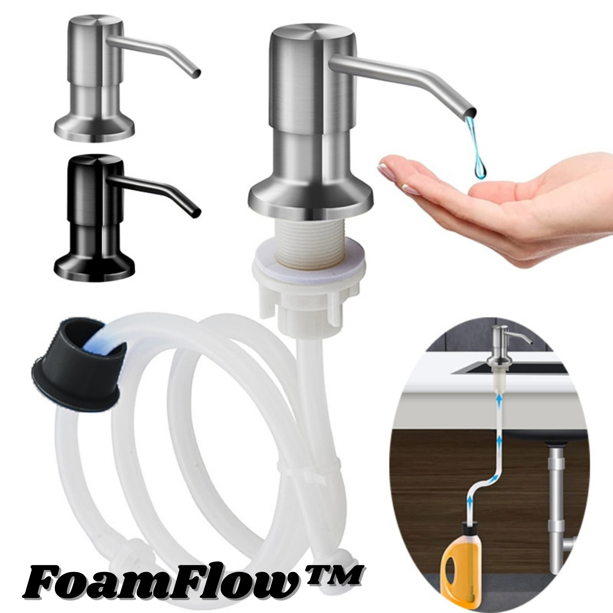 FoamFlow™️ I Seifenspender für das Waschbecken