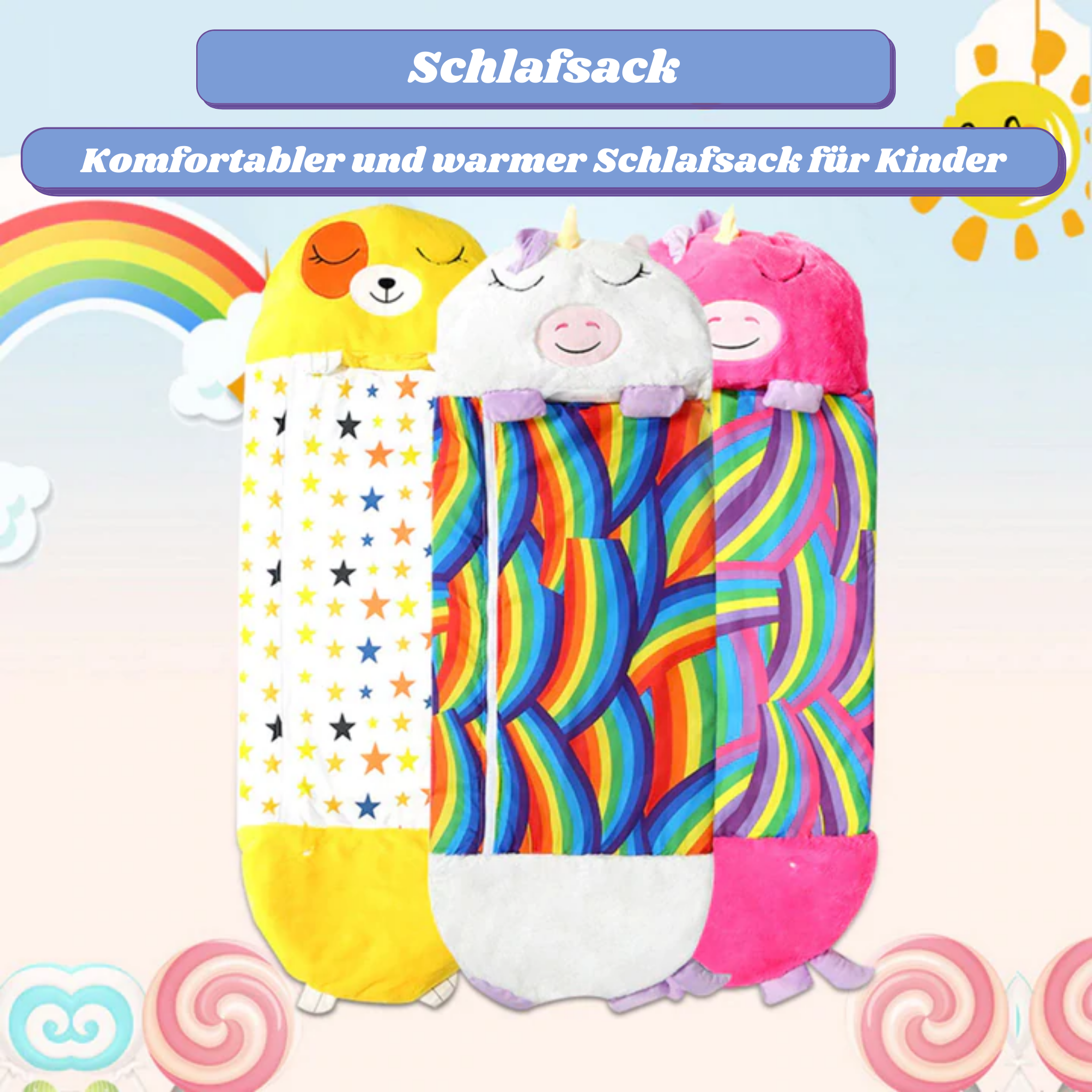 ComfyNappers™ Kuscheliger und Warmer Kinderschlafsack