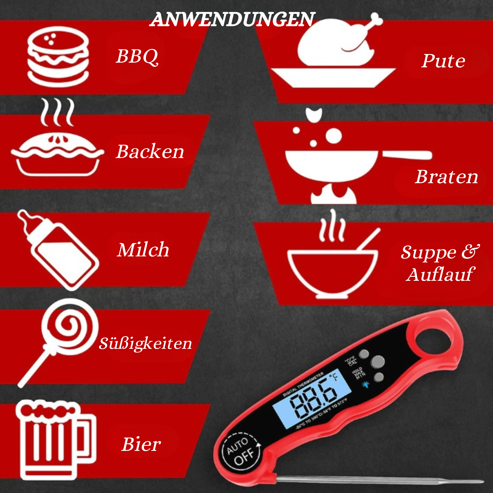 AccuTemp™️ I Digitales Thermometer für Lebensmittel