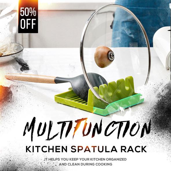 SpatulaRack™ - Multifunktions Küche Spatel Gestell (1+1 GRATIS)