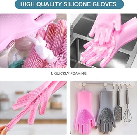 Magic Gloves™ - Silikon Geschirrspülmittel Scrub Handschuhe