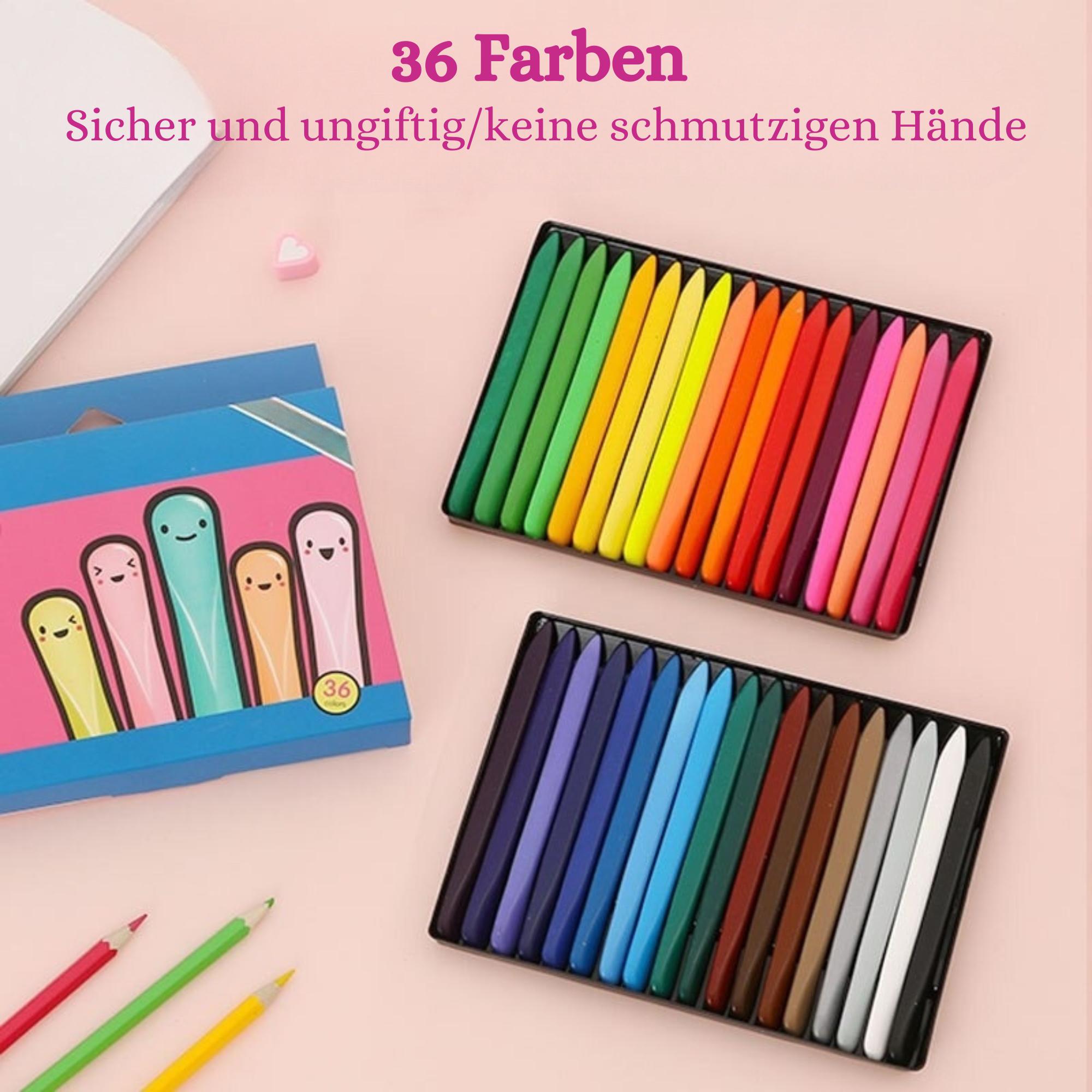 Crayonel™️ I 36 Farben dreieckige Buntstifte