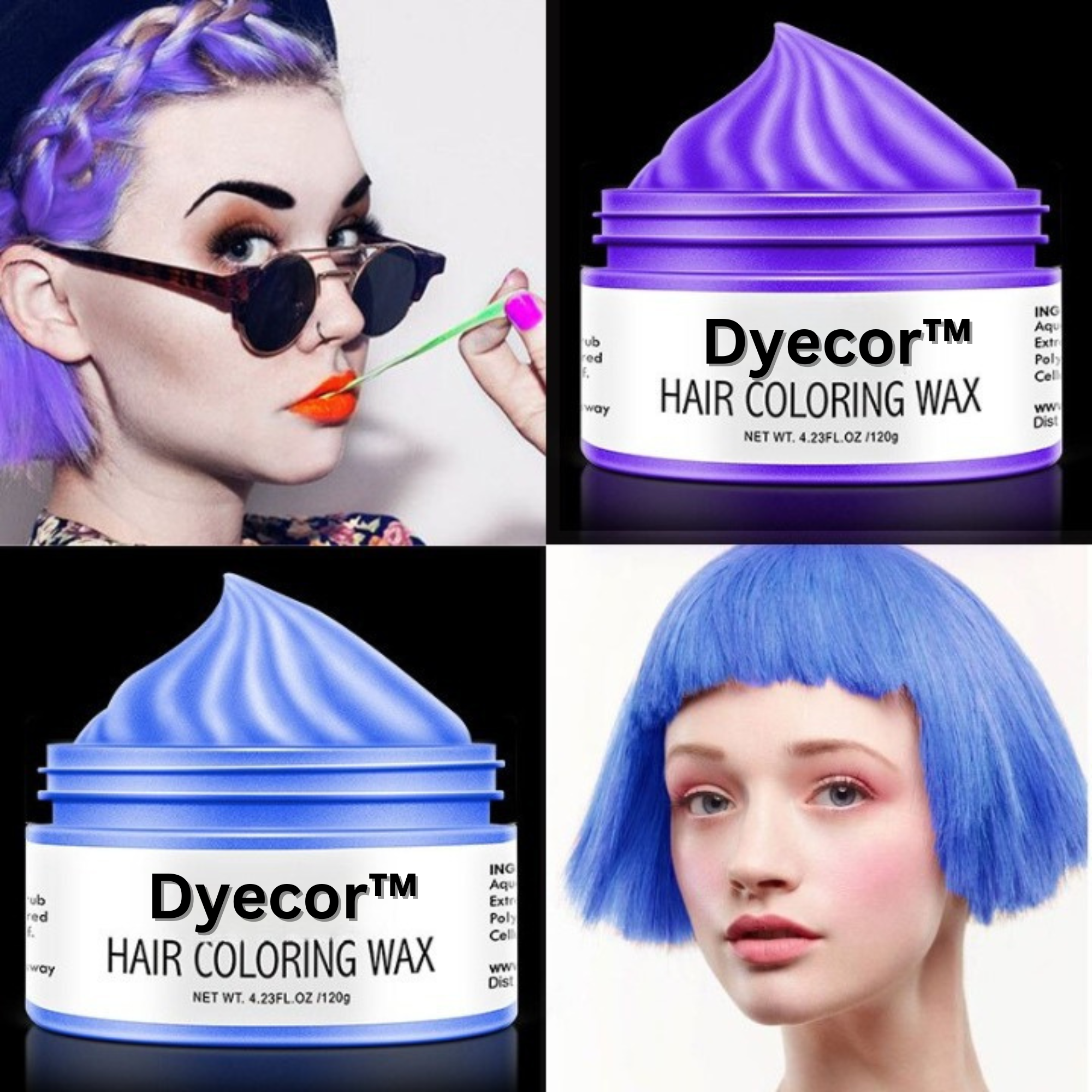 Dyecor™️ I Temporäre Haarfarbe Wachs