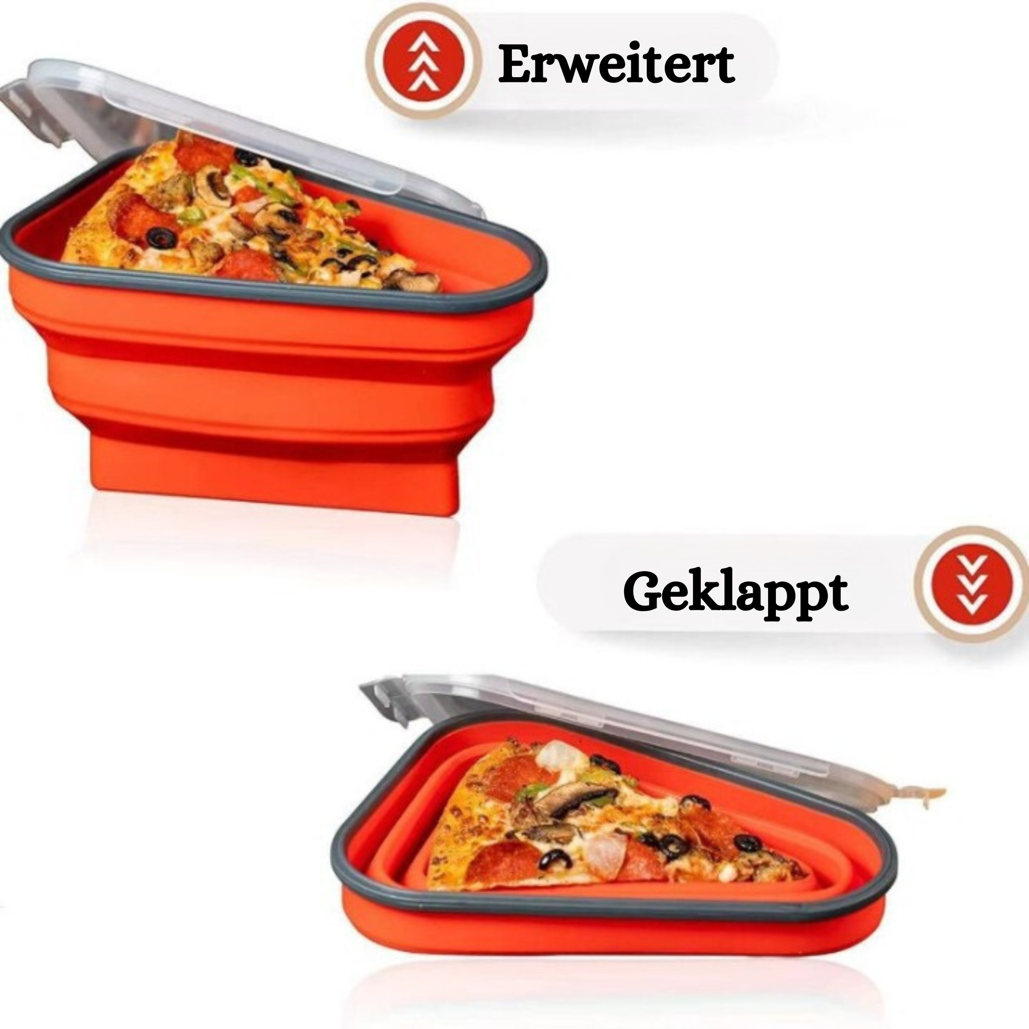 Pizzaria™️ I Expandierbarer Pizzabehälter