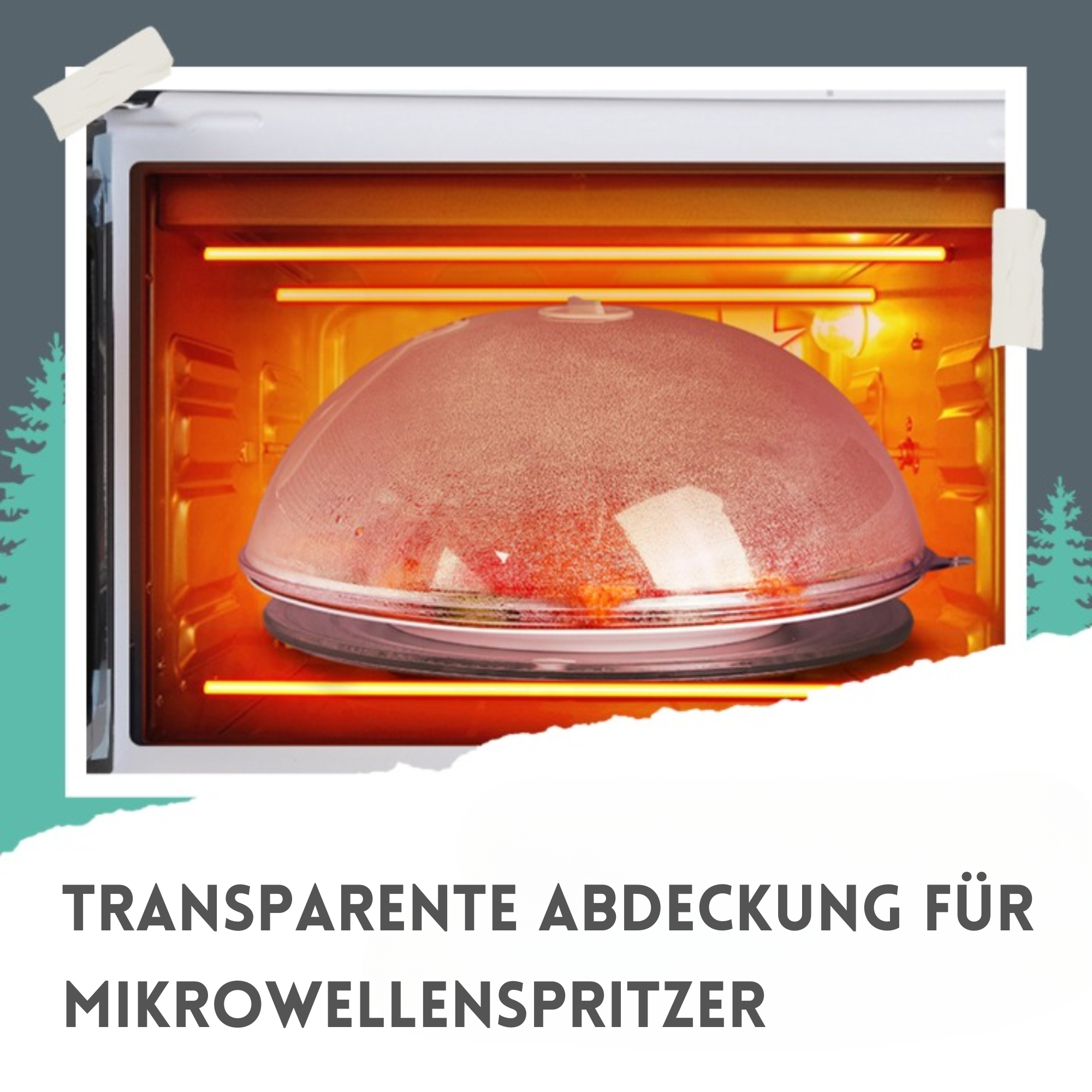 HotTop™️ I Mikrowellen Essensspritzabdeckung