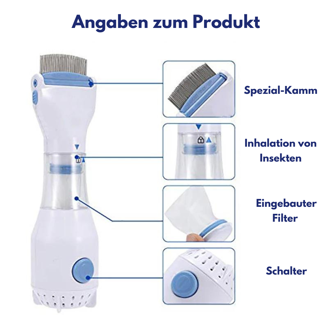 Licefy™ Elektrischer Anti-Läuse-V-Kamm