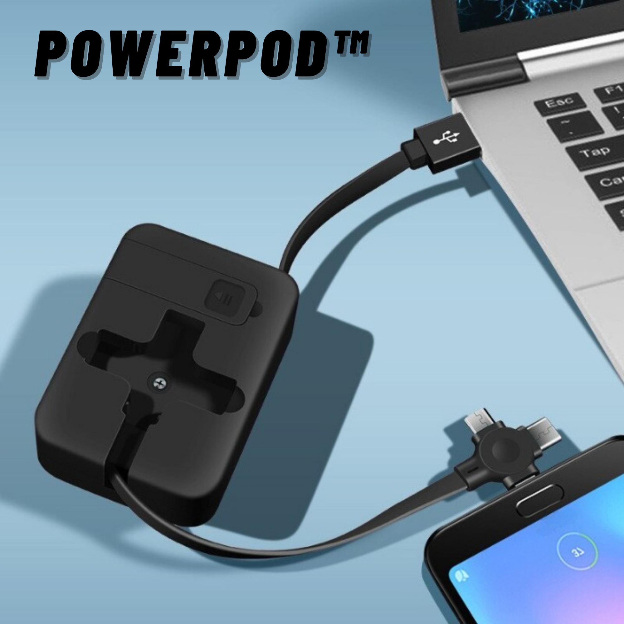 PowerPod™️ I 4 in 1 Ladekabel