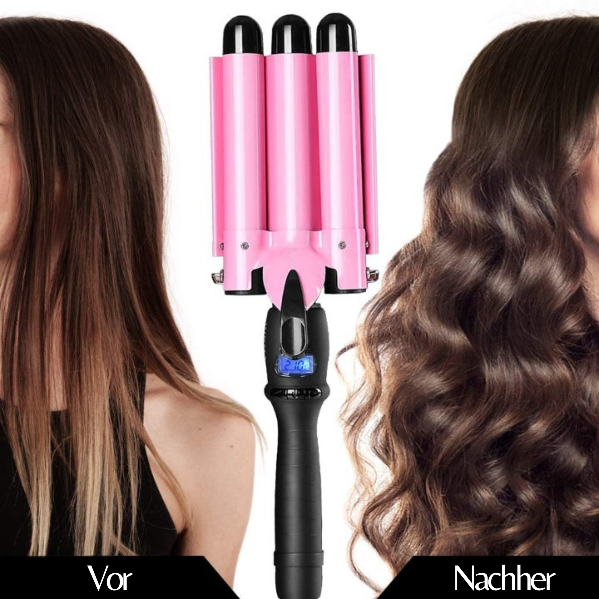 Sirena Curl™️ I Professioneller dreifacher Lockenstab