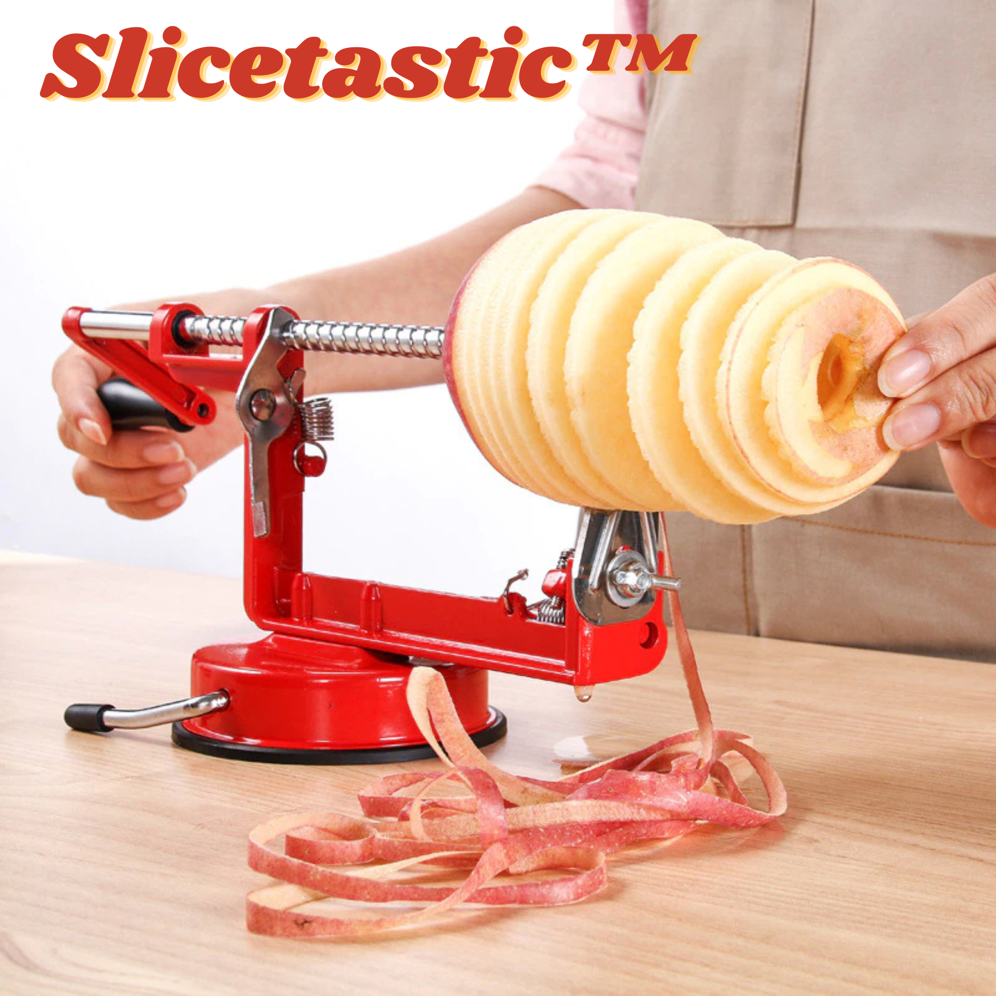 Slicetastic™️ I 3 in 1 Obst- und Gemüseschäler, Entkerner und Hobel