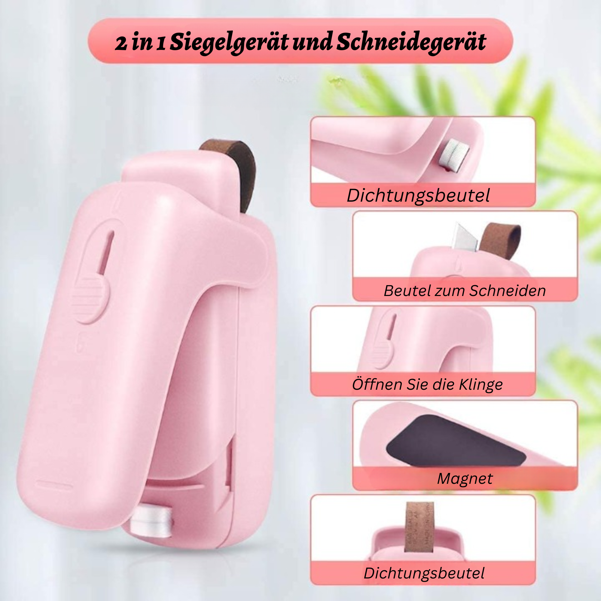 SmartSeal™️ I 2 in 1 Siegelgerät und Schneidegerät