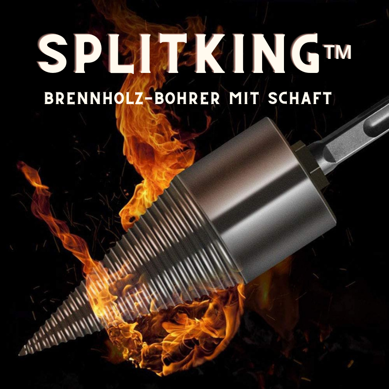 SplitKing™ - Brennholz-Bohrer mit Schaft