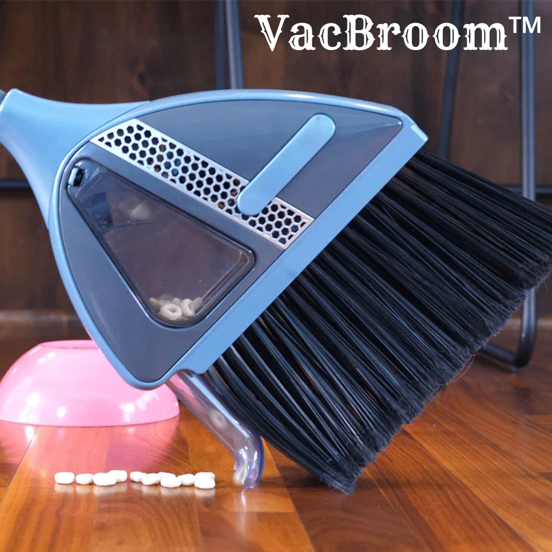 VacBroom™ Schnurlose 2-in-1 Kehrmaschine mit integriertem Staubsauger