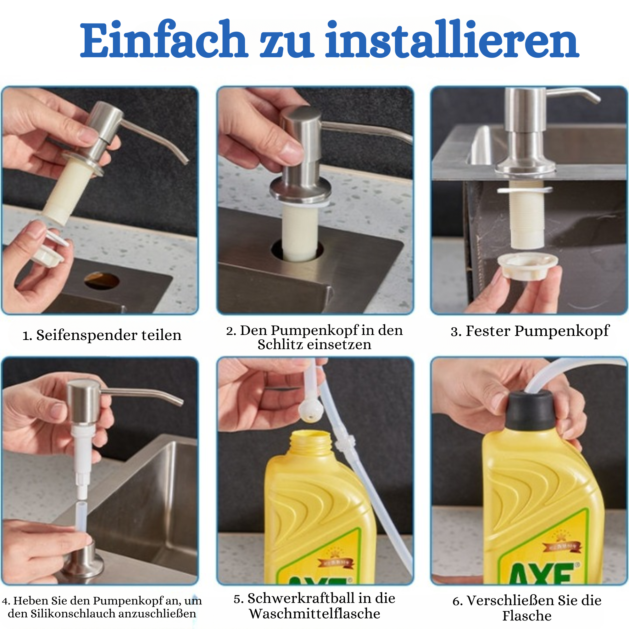 FoamFlow™️ I Seifenspender für das Waschbecken