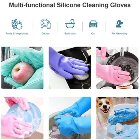 Magic Gloves™ - Silikon Geschirrspülmittel Scrub Handschuhe