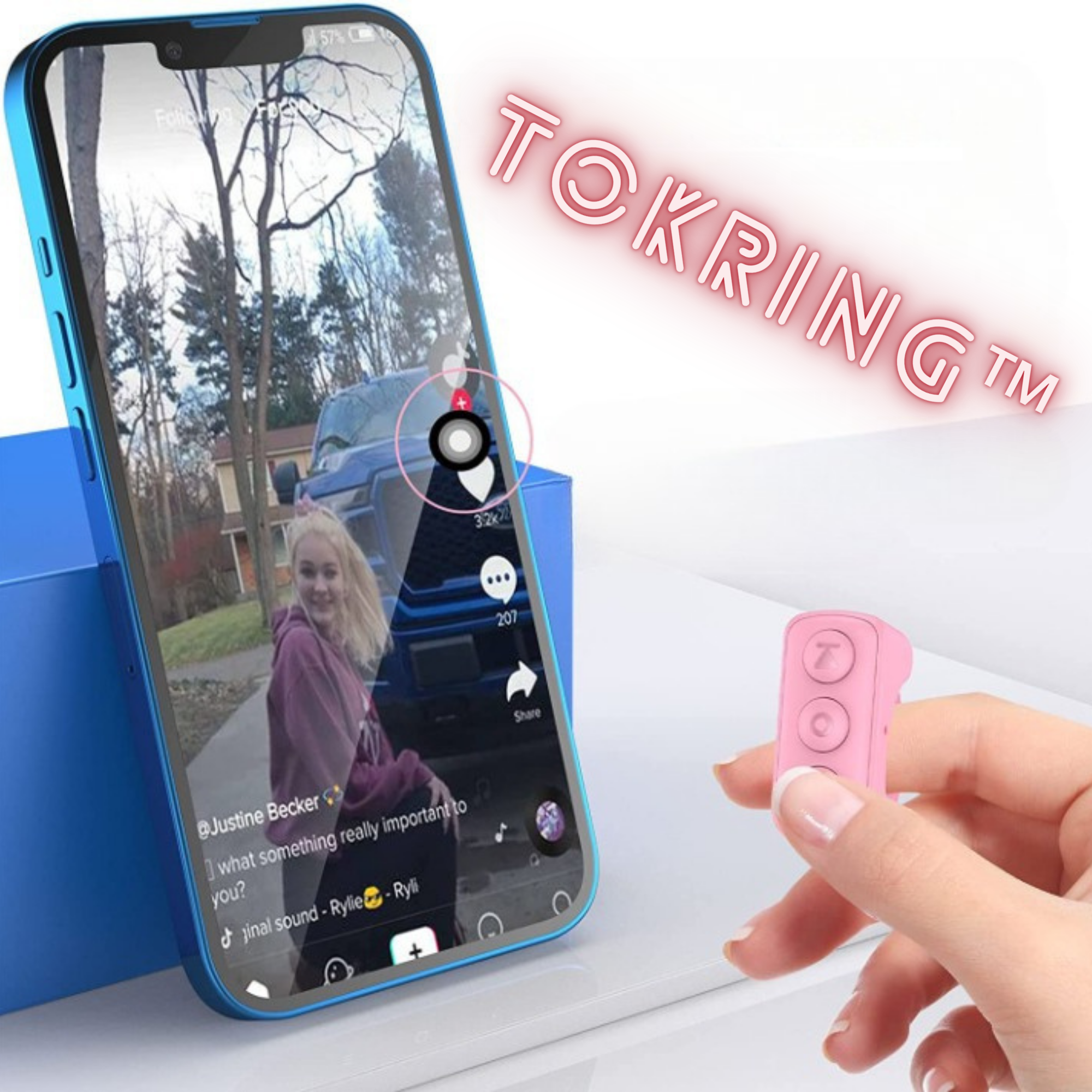 TokRing™️ I Fingerring Bluetooth-Fernbedienung